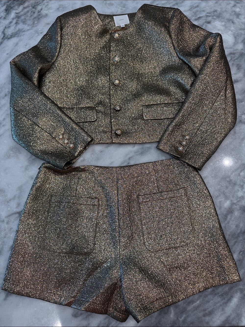 Gold Short Set